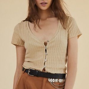 Project Social T Joyce Button Down Top